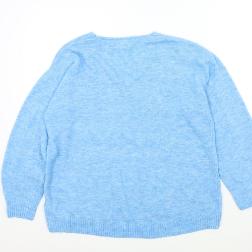 H&M Womens Blue   Pullover Jumper Size M