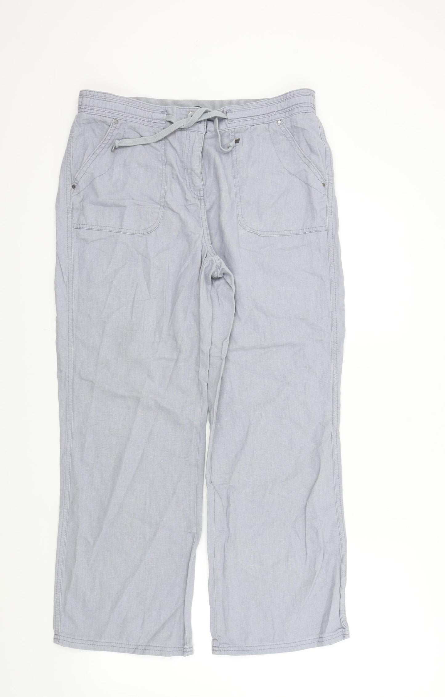 George Womens Grey   Trousers  Size 12 L26 in