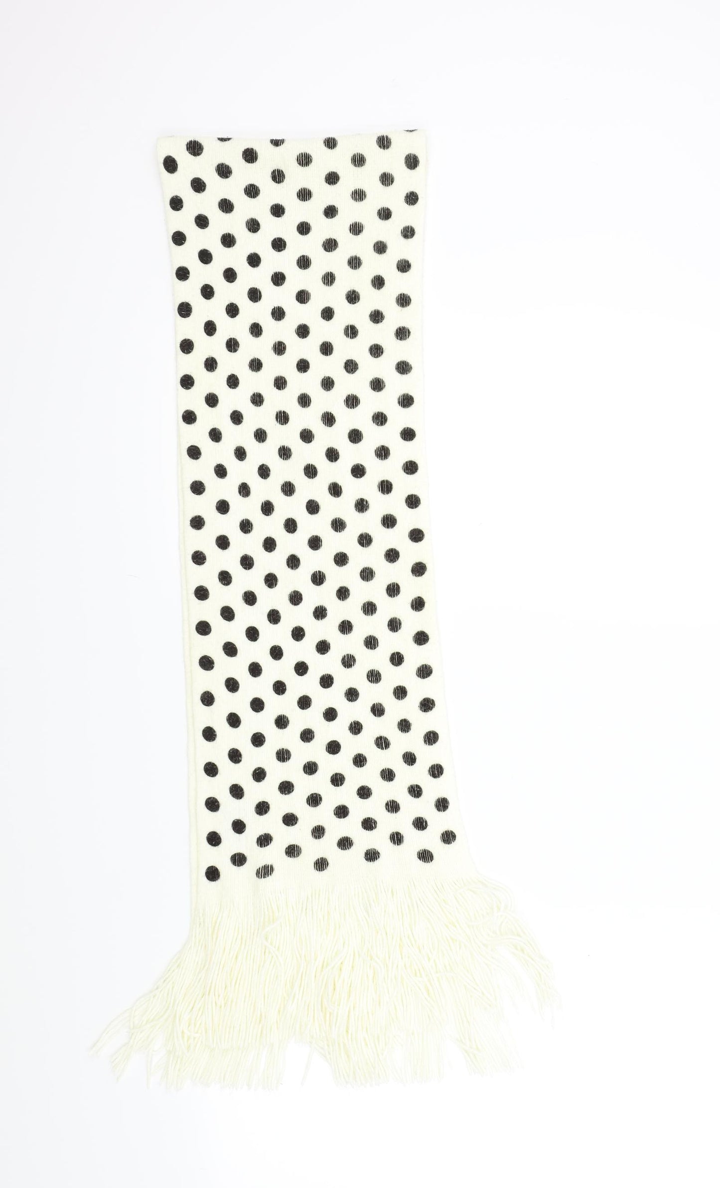 M&S Womens White Polka Dot   Scarf