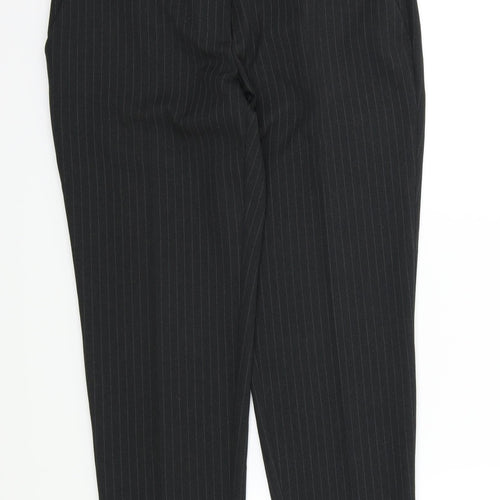 Dorothy Perkins Womens Grey Striped  Trousers  Size 10 L28 in