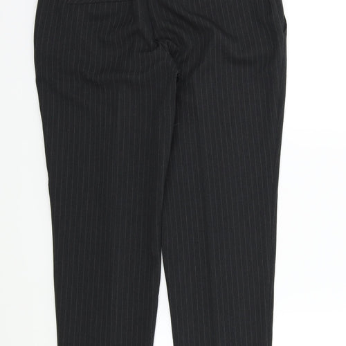 Dorothy Perkins Womens Grey Striped  Trousers  Size 10 L28 in