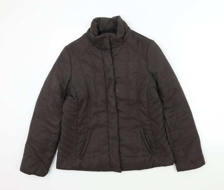 Principles Womens Brown Overcoat Jacket Size 14