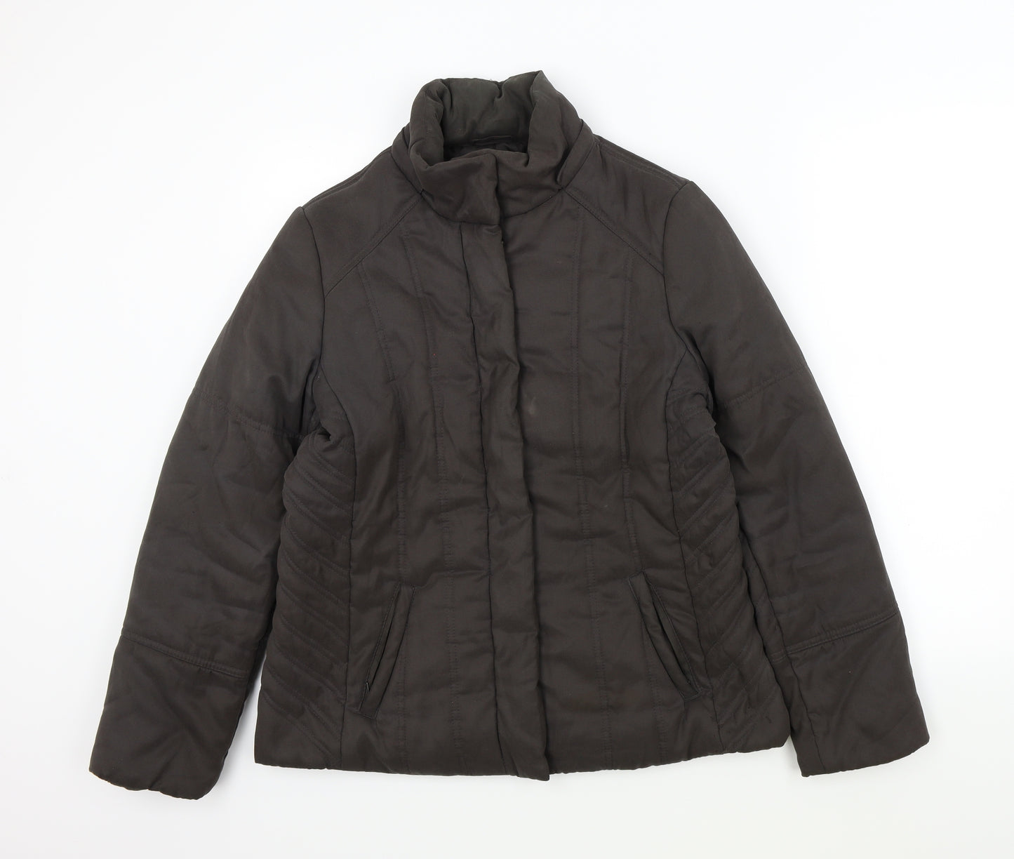 Principles Womens Brown   Overcoat Jacket Size 14