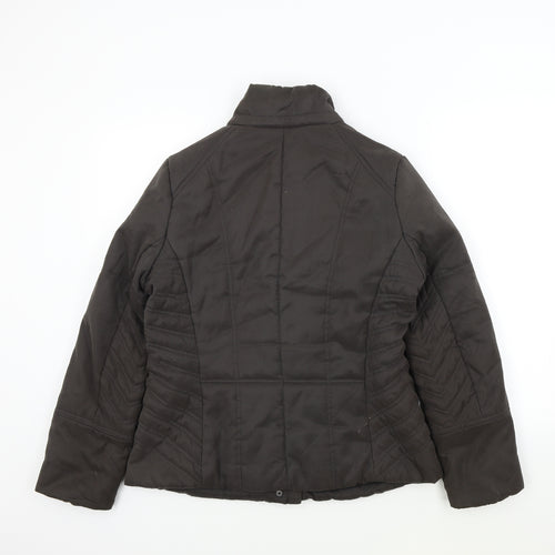 Principles Womens Brown   Overcoat Jacket Size 14