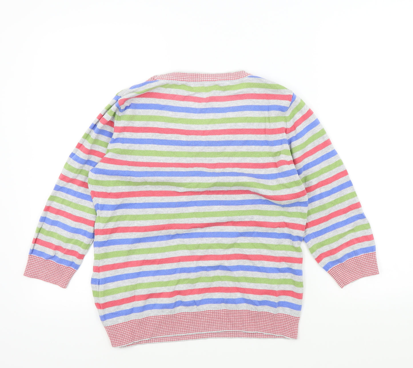 PERUNA Womens Multicoloured Striped  Pullover Jumper Size 12