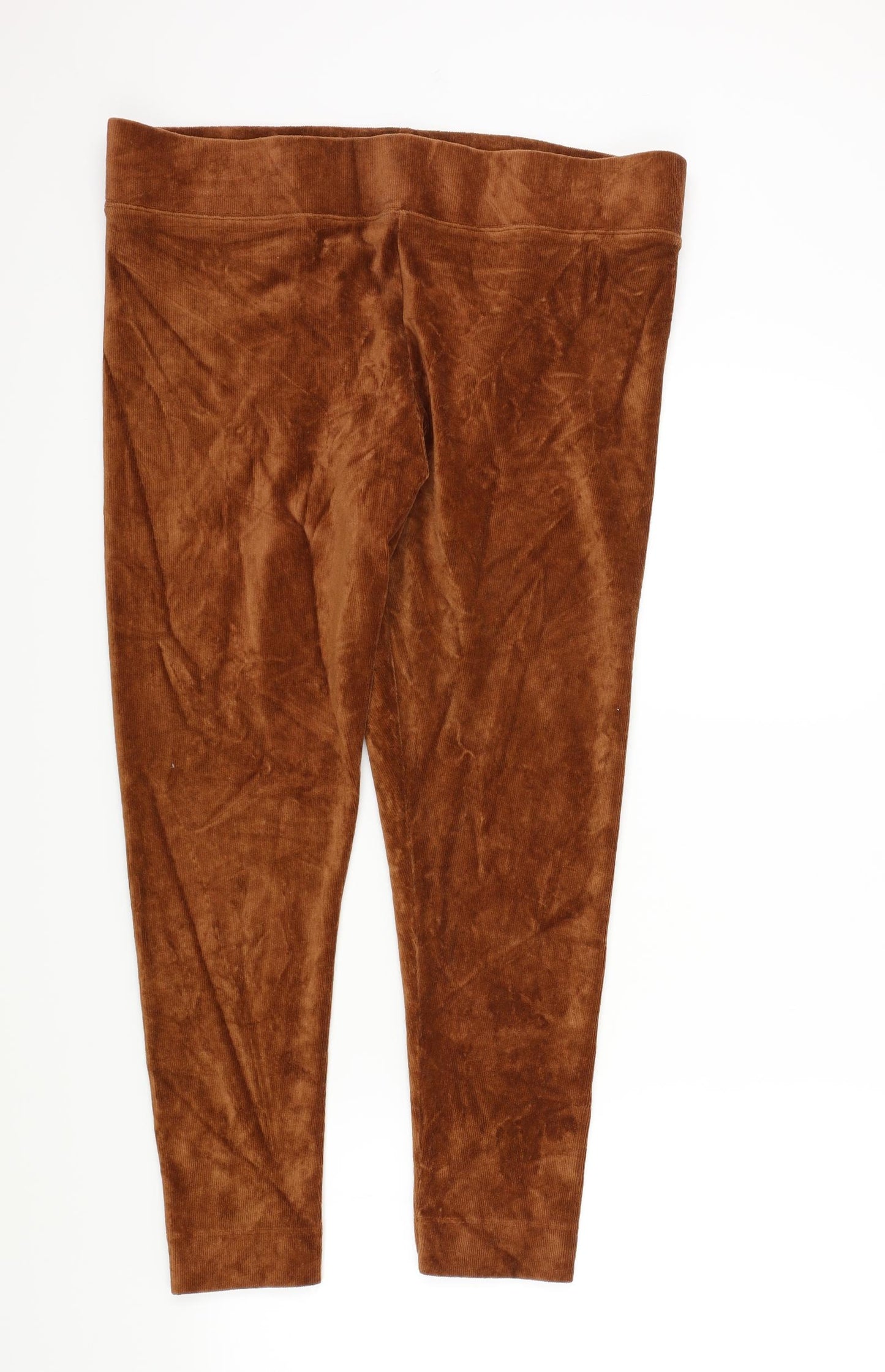 M&S Womens Brown   Trousers  Size 20 L29 in