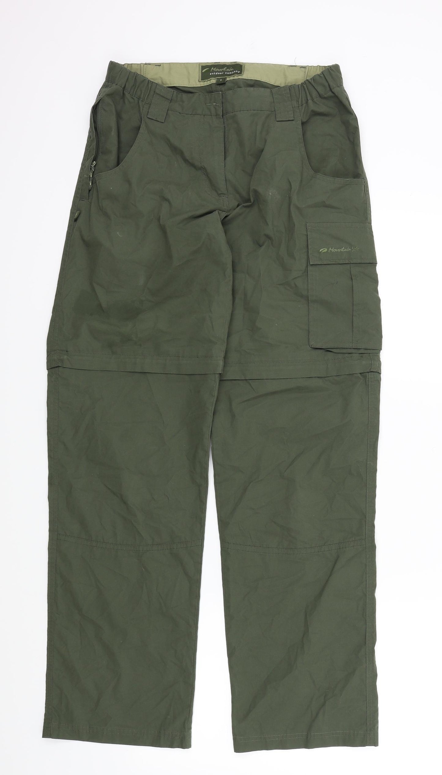Mountain Life Womens Green   Trousers  Size 8 L31 in