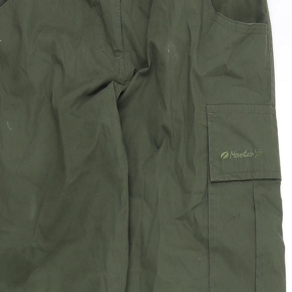 Mountain Life Womens Green   Trousers  Size 8 L31 in