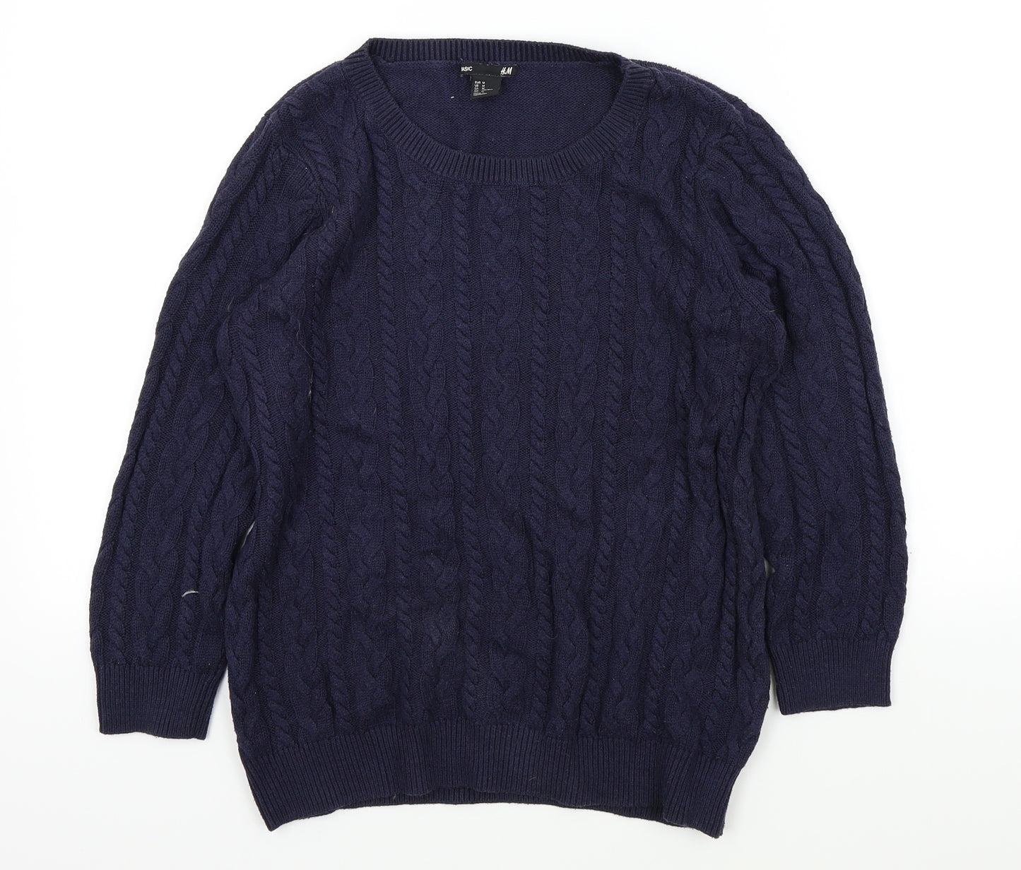 H&M Womens Blue   Pullover Jumper Size M