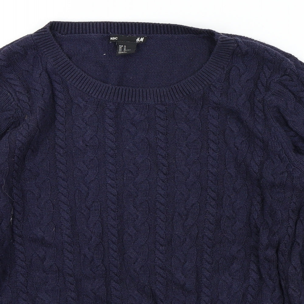 H&M Womens Blue   Pullover Jumper Size M