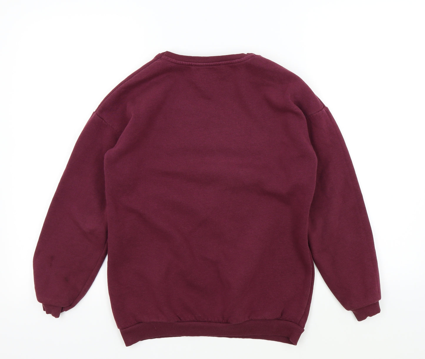 Harry Potter Girls Purple Colourblock  Pullover Jumper Size 11-12 Years