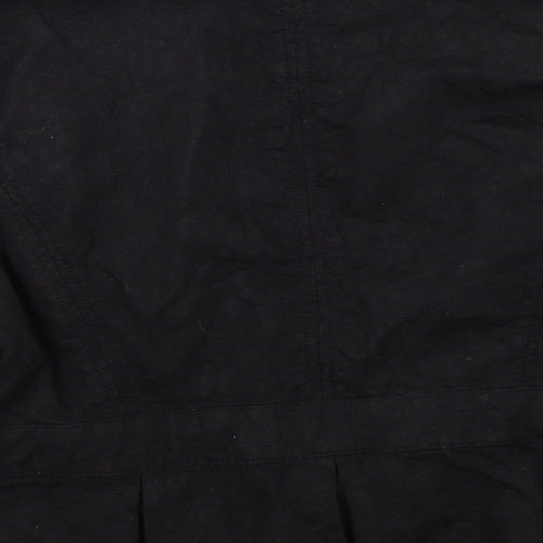 M&S Womens Black   Jacket  Size 18  - Frill Detail