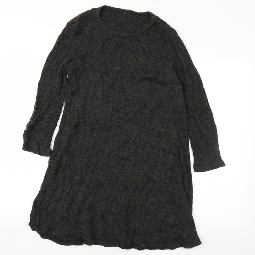 Preworn Womens Grey   Jumper Dress  Size S