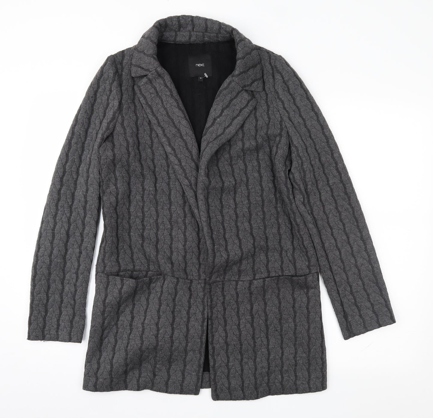 NEXT Womens Grey Geometric  Jacket  Size 10