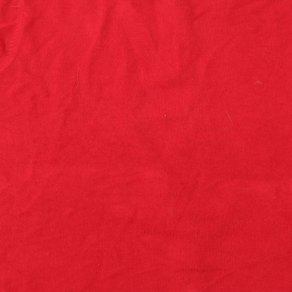 Marks and Spencer Womens Red   Cardigan Jumper Size 22