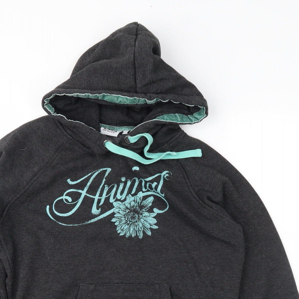Animal Womens Grey   Pullover Hoodie Size 12