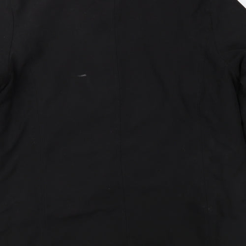 Marks and Spencer Womens Black   Overcoat Coat Size 14