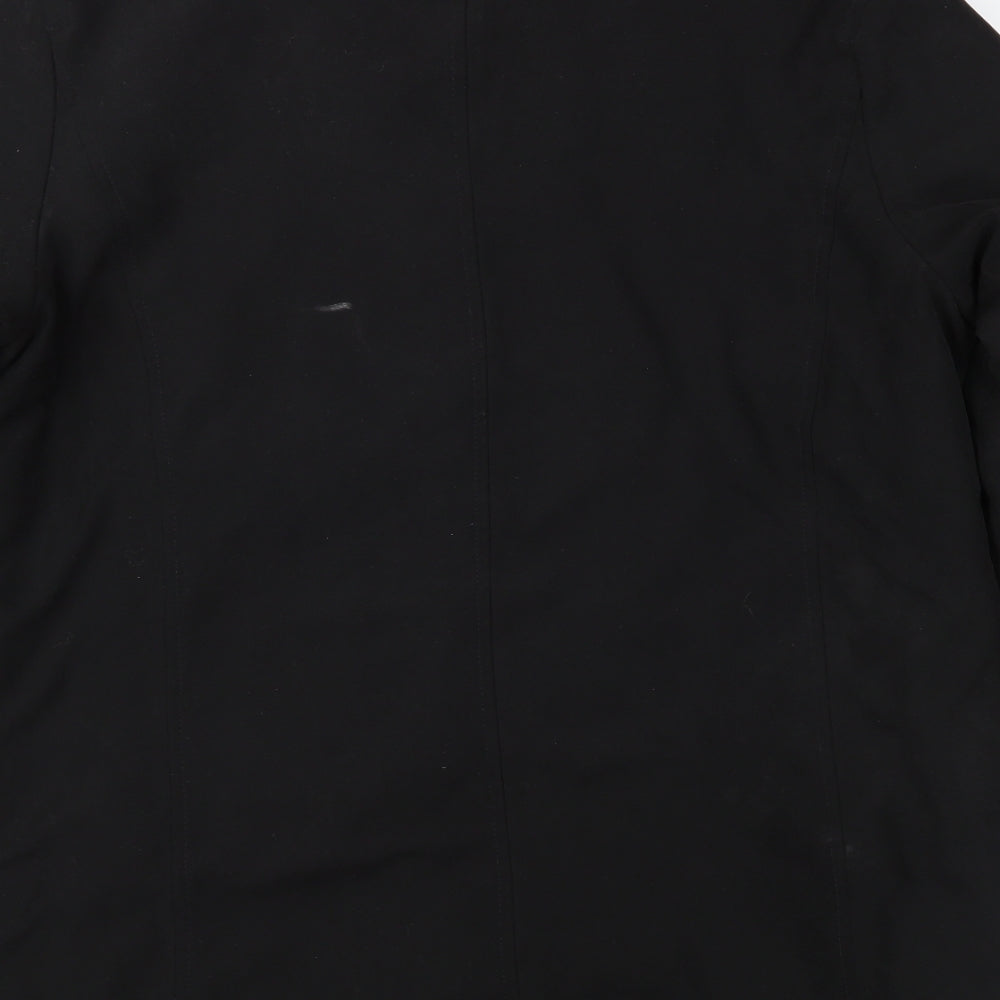 Marks and Spencer Womens Black   Overcoat Coat Size 14