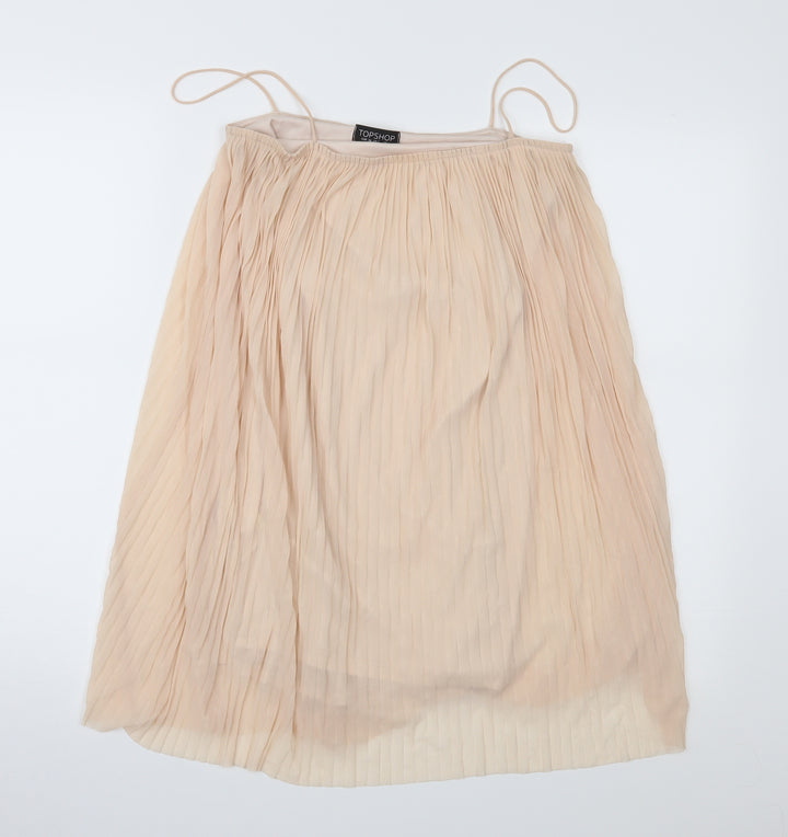 Topshop Womens Orange   Slip Dress  Size 6