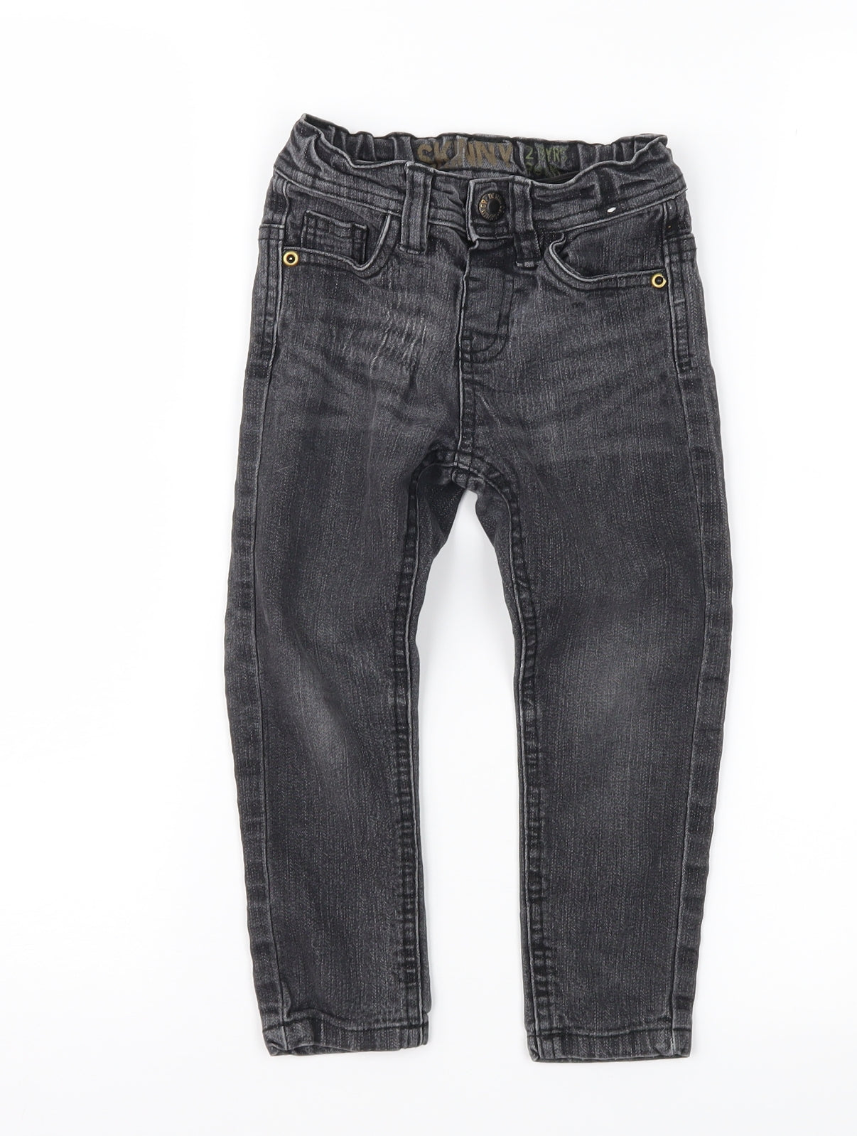 Denim Co Boys Black  Denim Straight Jeans Size 2-3 Years