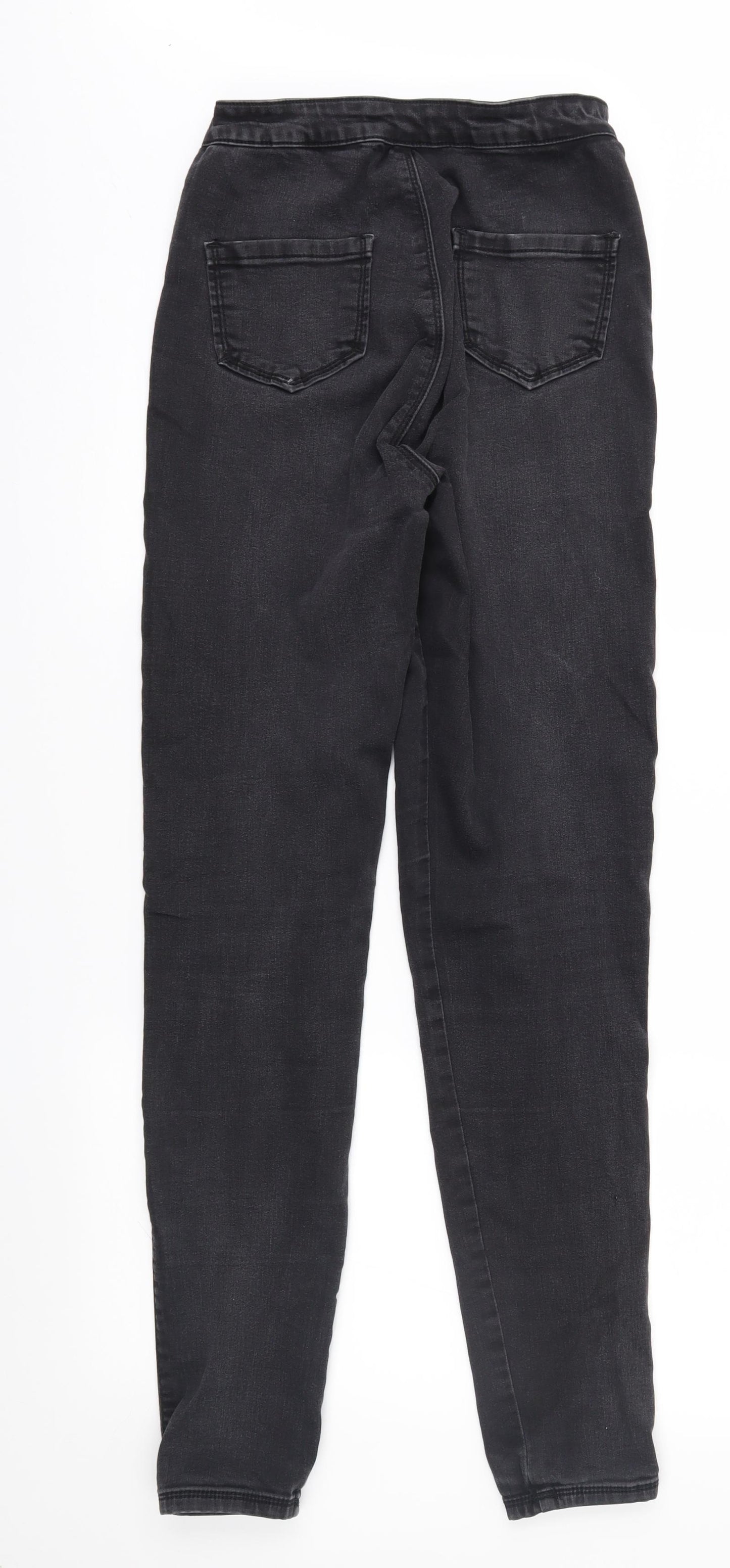 Missguided Womens Black  Denim Skinny Jeans Size 8 L31 in