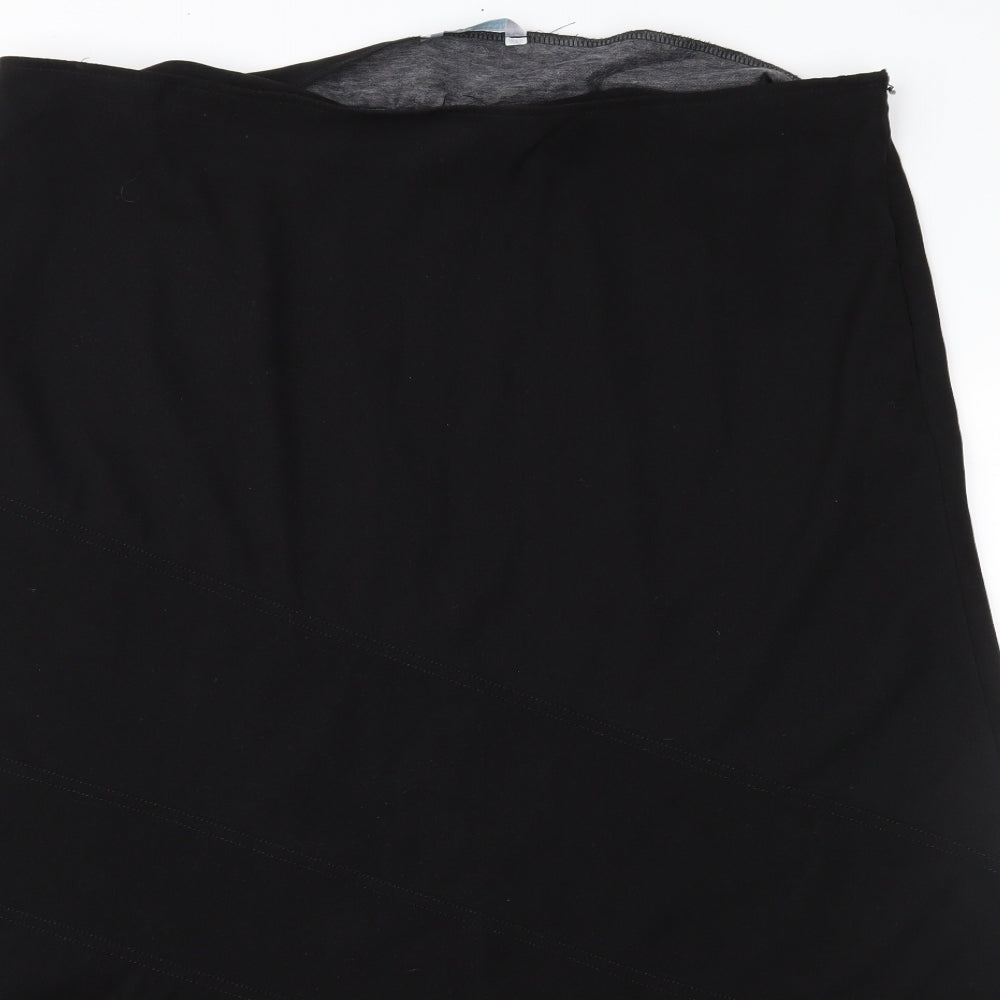 Matalan Womens Black   A-Line Skirt Size 20