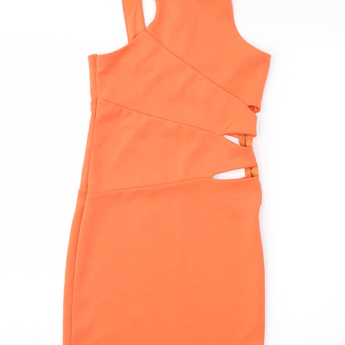 Miss Selfridge Womens Orange   Sheath  Size 8