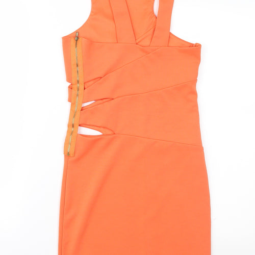 Miss Selfridge Womens Orange   Sheath  Size 8