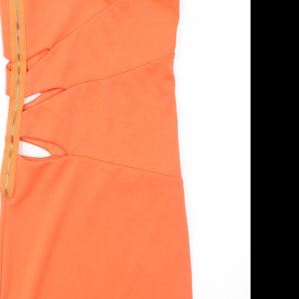 Miss Selfridge Womens Orange   Sheath  Size 8