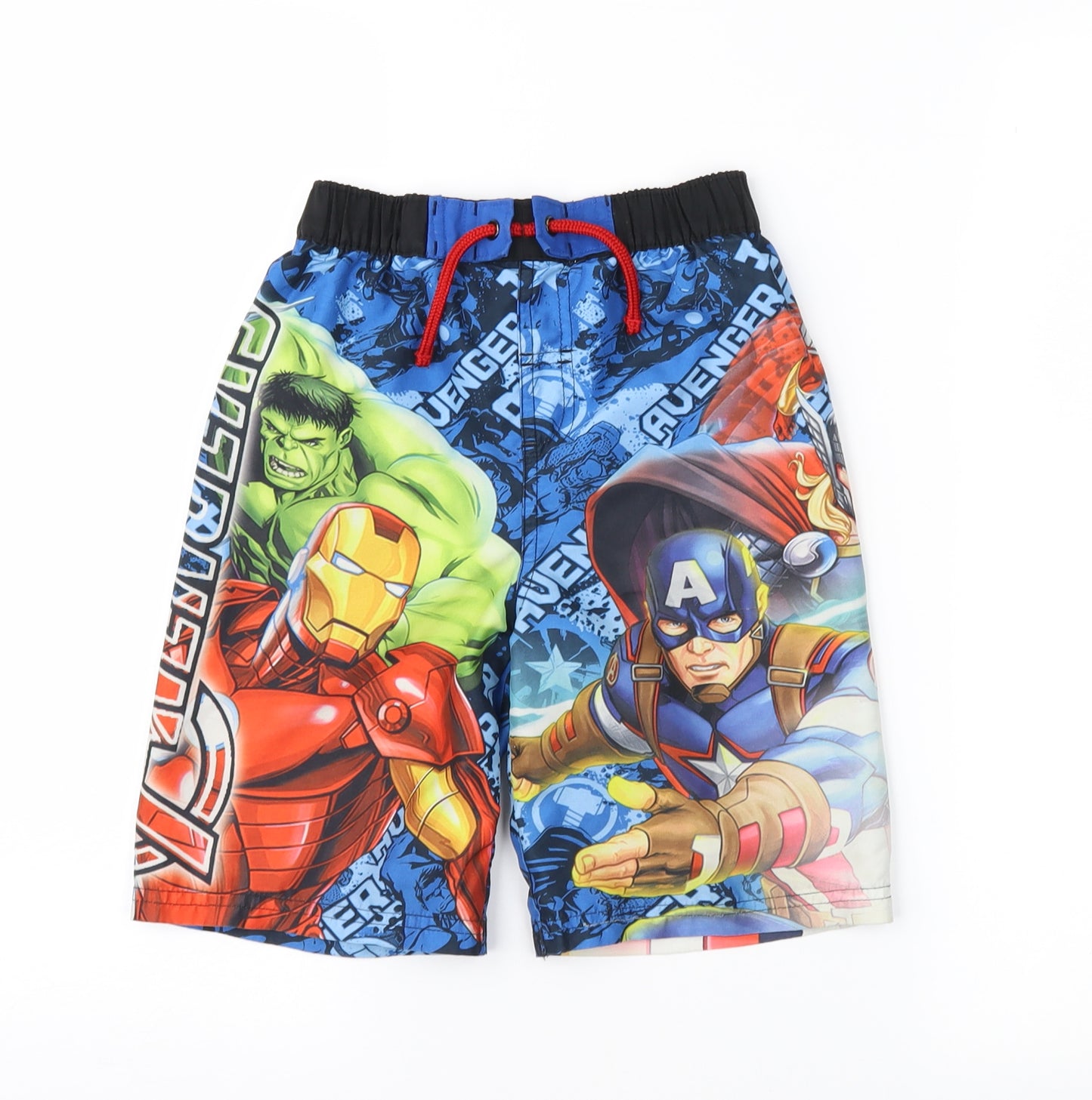 Marvel Boys Multicoloured Geometric  Bermuda Shorts Size 6-7 Years - Marvel