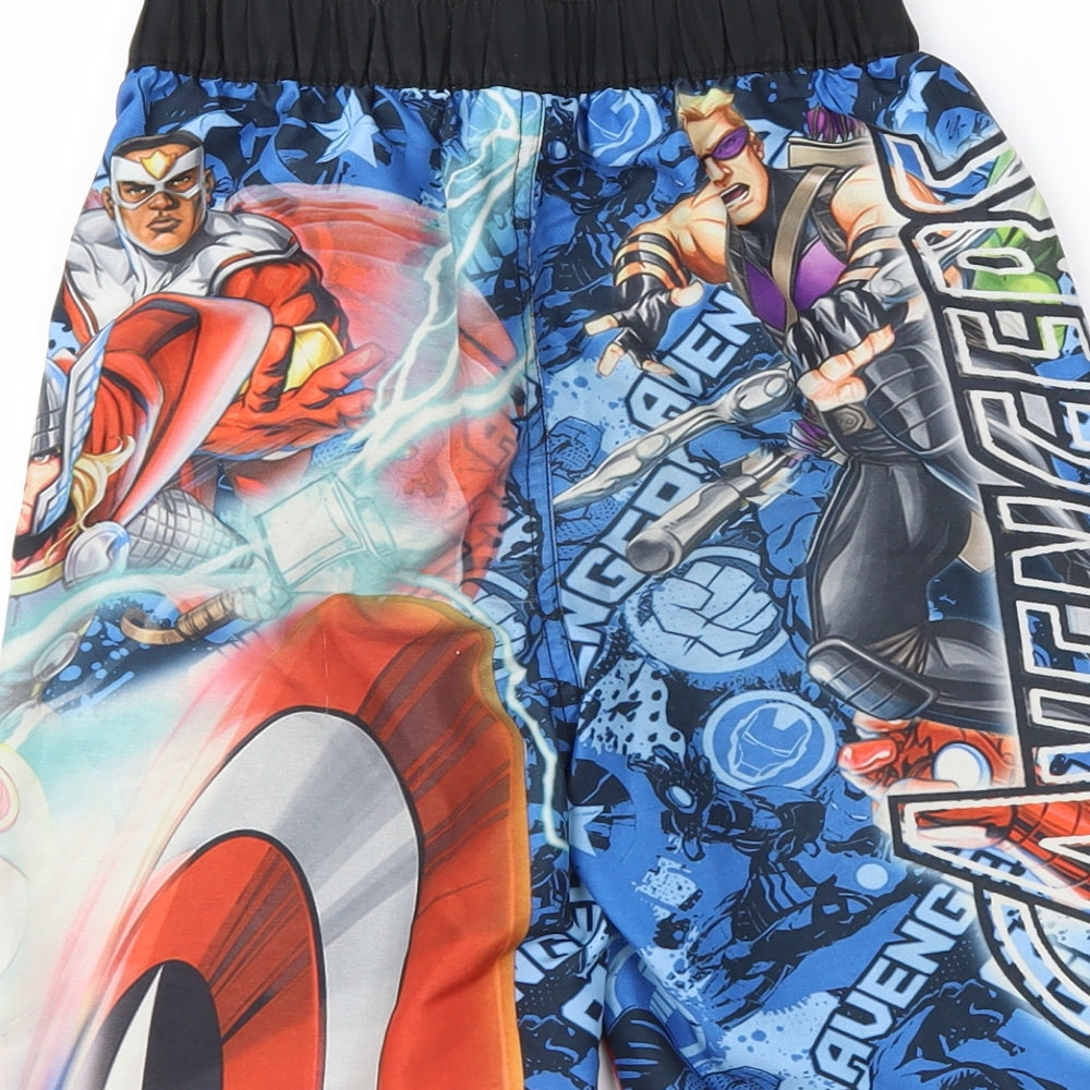 Marvel Boys Multicoloured Geometric  Bermuda Shorts Size 6-7 Years - Marvel
