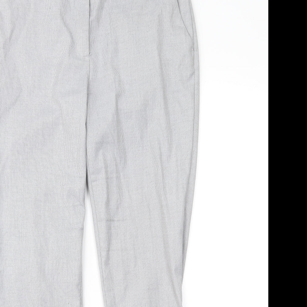 H&M Womens Grey   Trousers  Size 8 L29 in