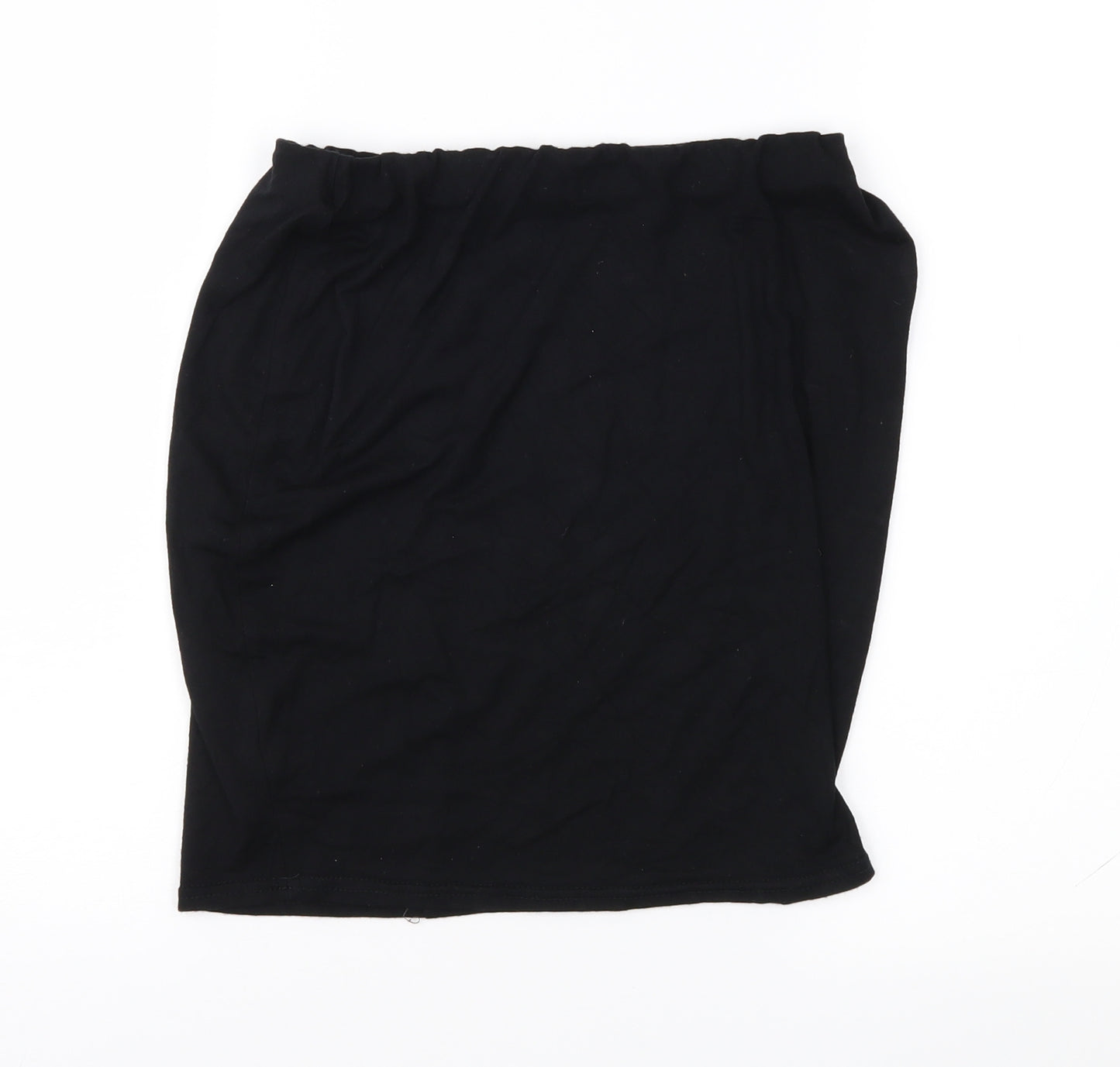 Boohoo Womens Black   Straight & Pencil Skirt Size 8