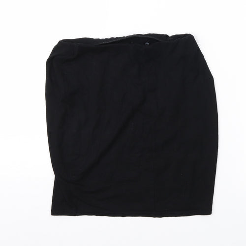 Boohoo Womens Black   Straight & Pencil Skirt Size 8