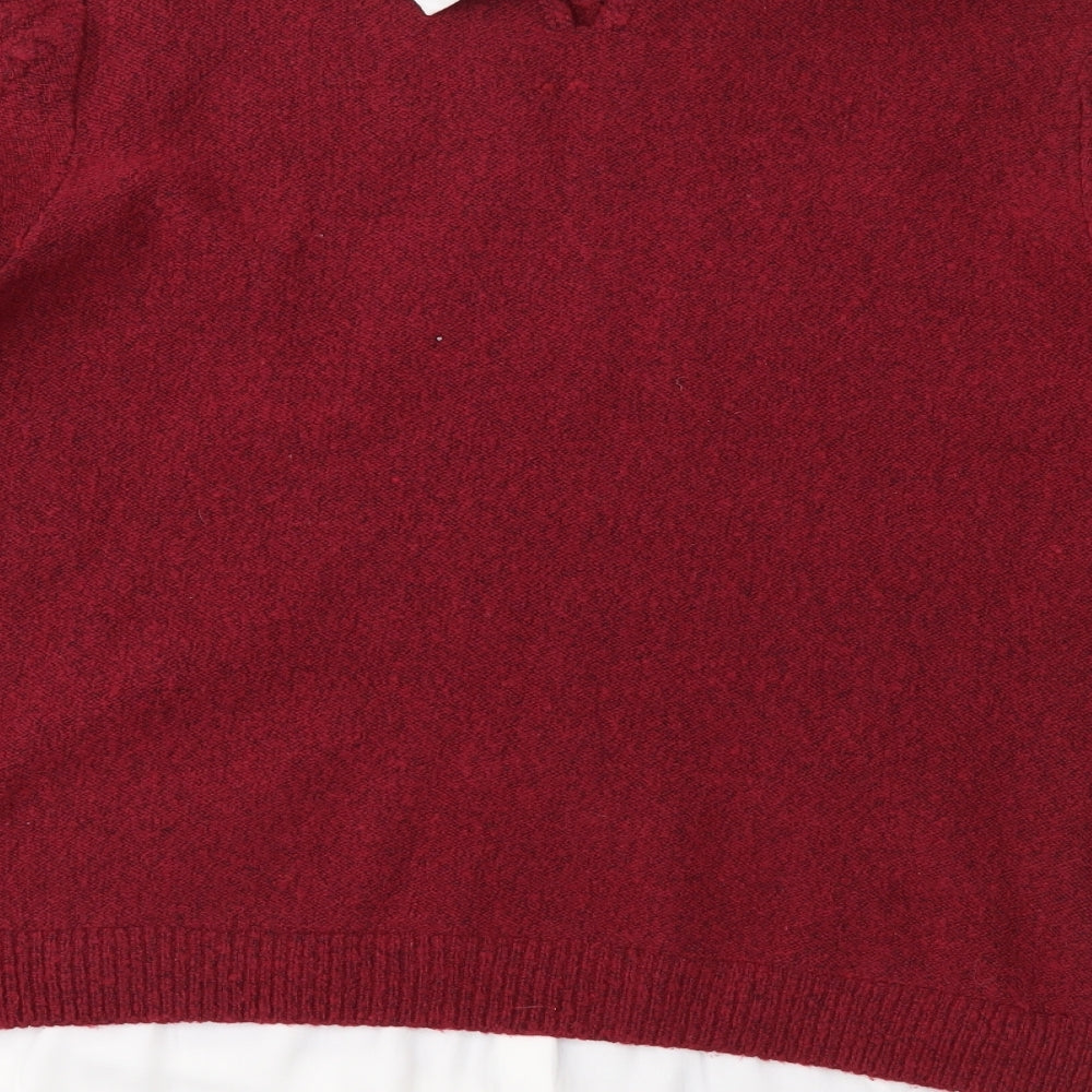 Primark Womens Red   Pullover Jumper Size XL