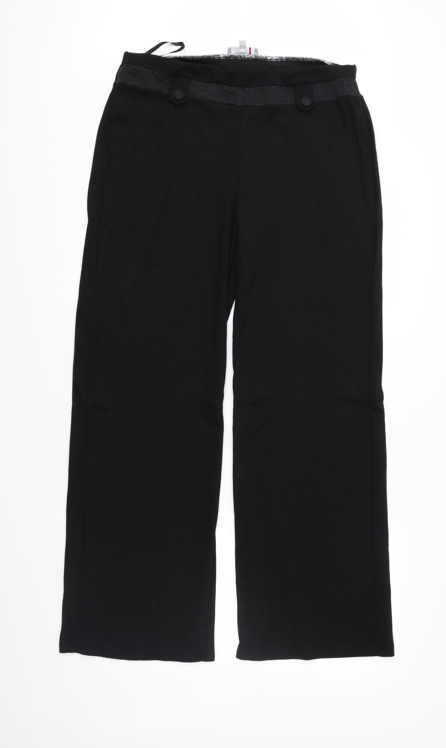 Per Una Womens Black   Trousers  Size 16 L30 in