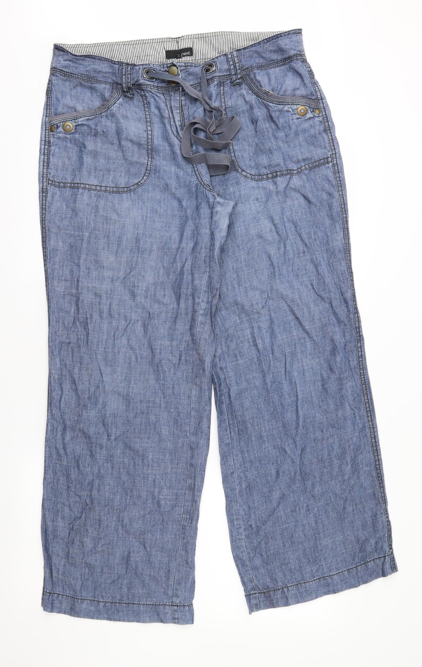 NEXT Womens Blue   Trousers  Size 16 L31 in