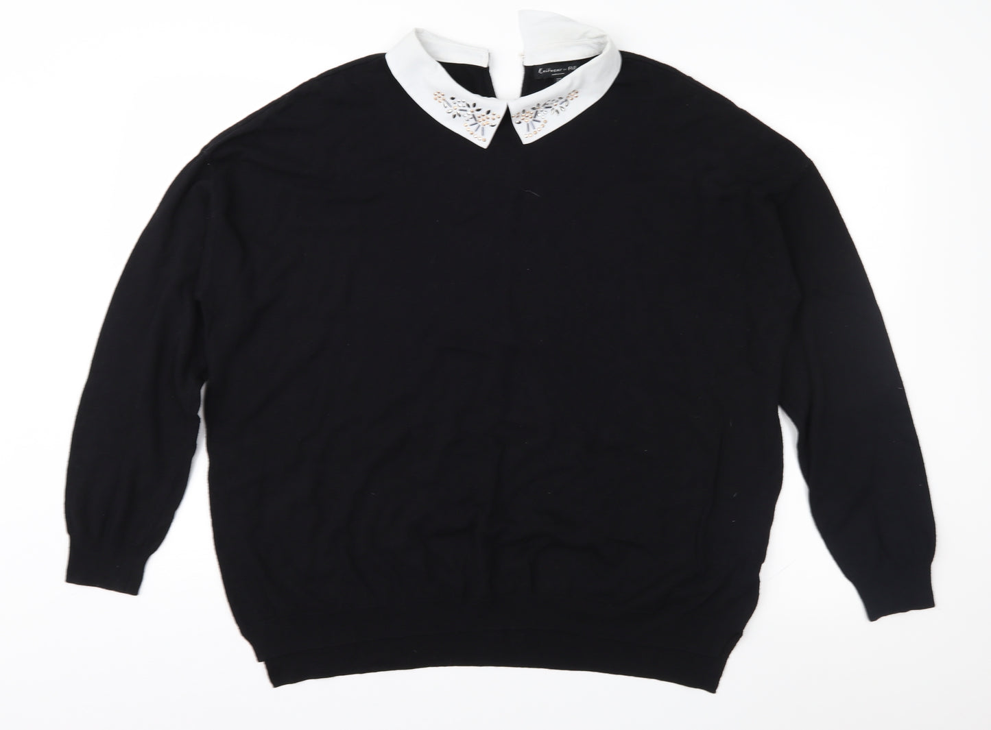F&F Womens Black   Pullover Jumper Size 18