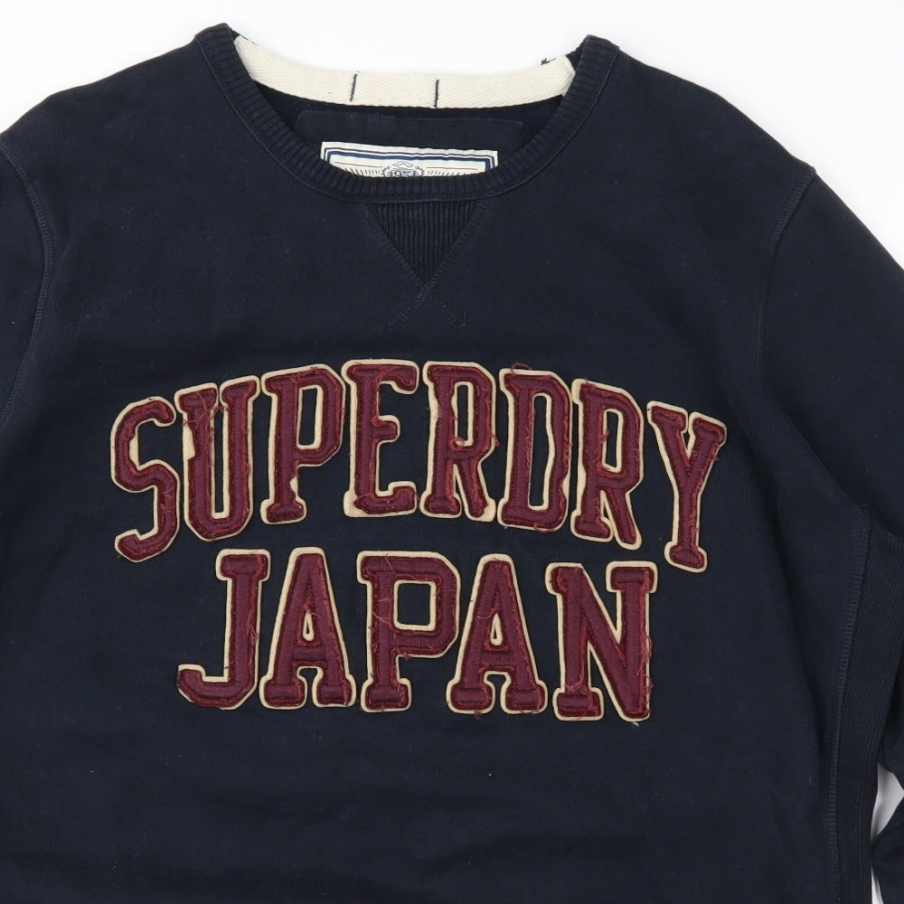 Superdry Mens Blue   Pullover Sweatshirt Size 2XL