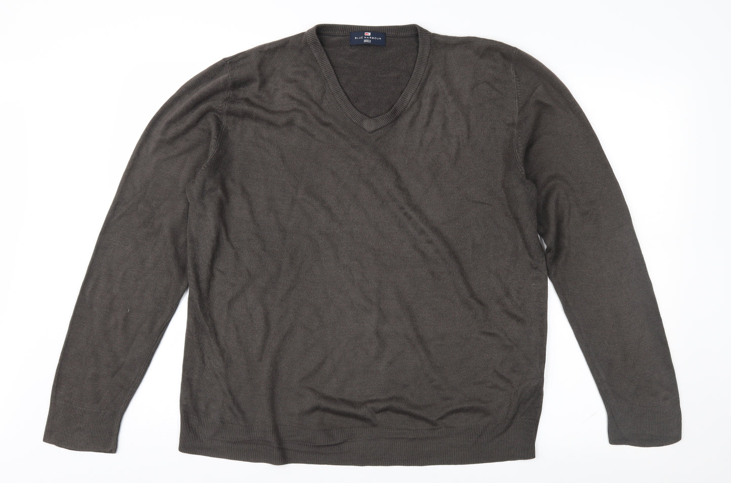 Blue Harbour Mens Brown   Pullover Jumper Size L