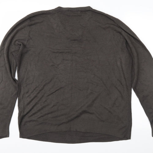 Blue Harbour Mens Brown   Pullover Jumper Size L
