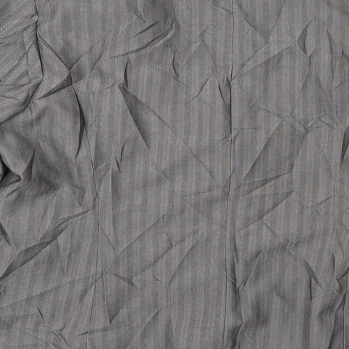 George Womens Grey Striped  Jacket Suit Jacket Size 18