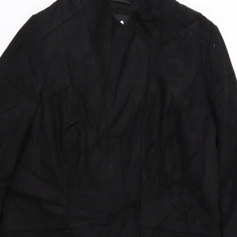 By Very Womens Black   Overcoat Coat Size 18