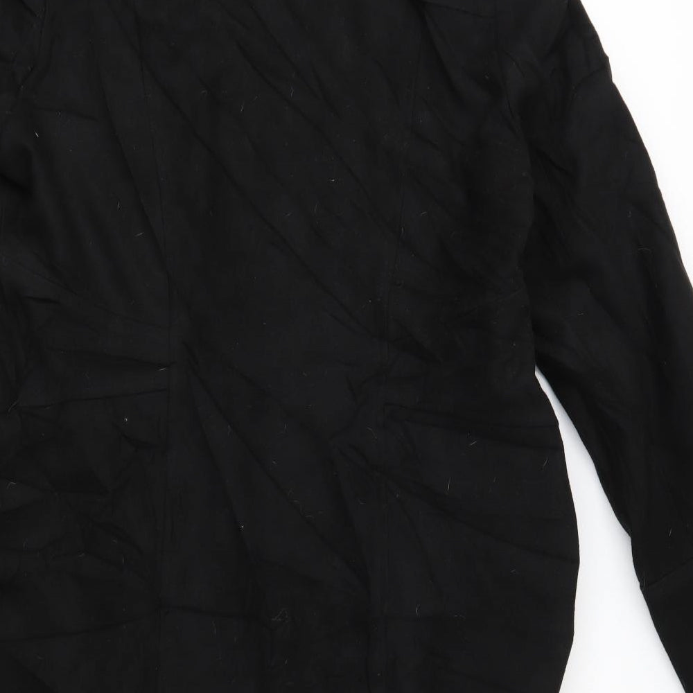 By Very Womens Black   Overcoat Coat Size 18