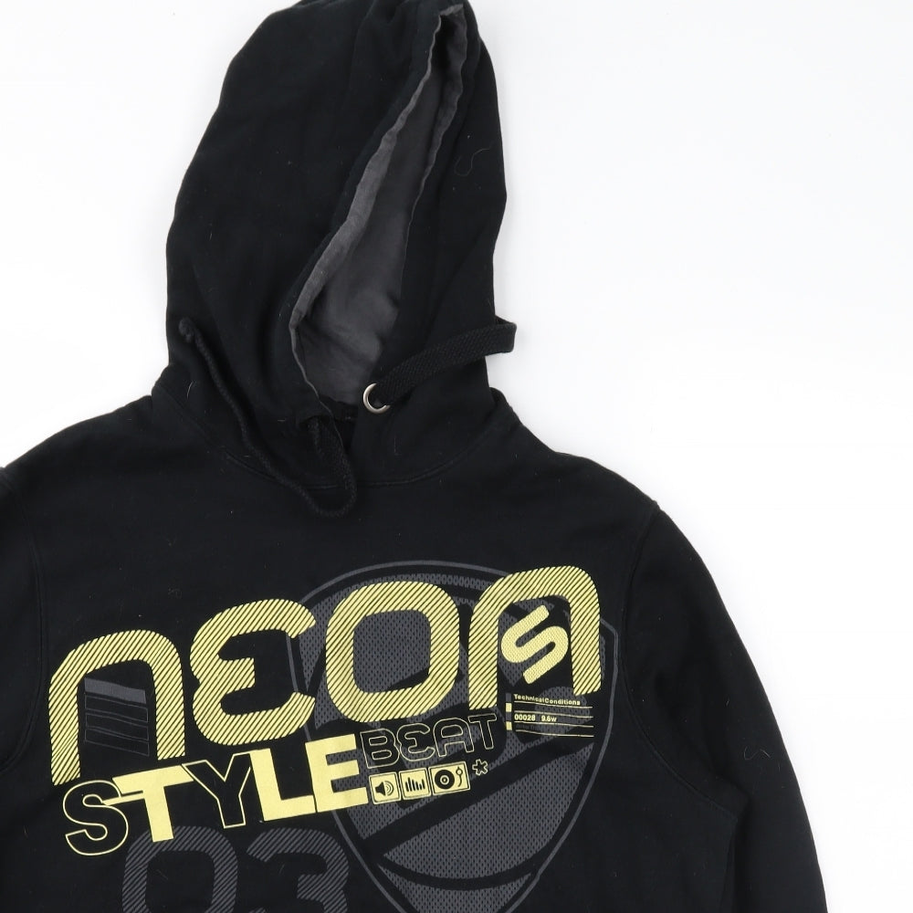 George Mens Black   Pullover Hoodie Size S