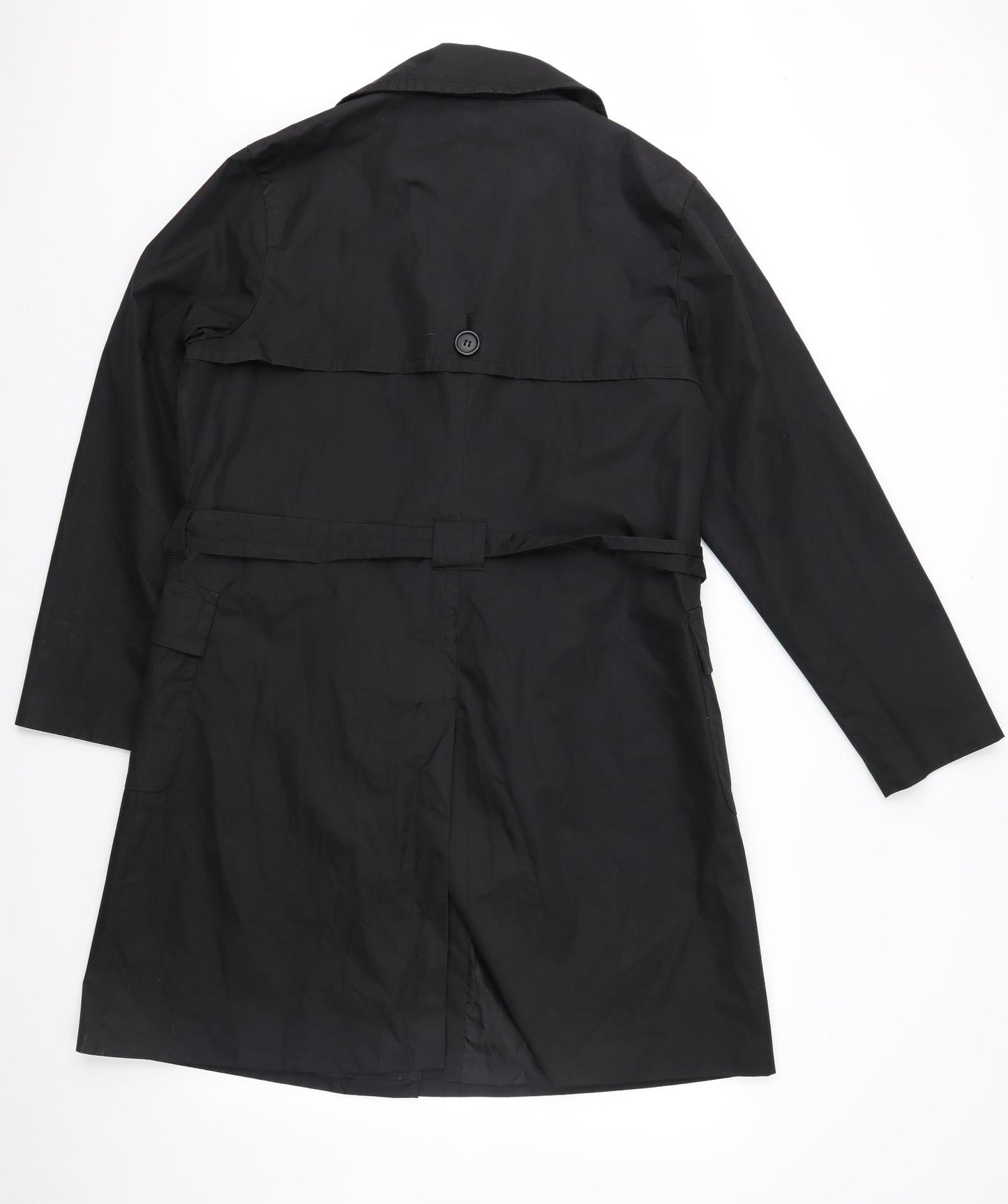 Alibi Womens Black   Trench Coat Coat Size 16