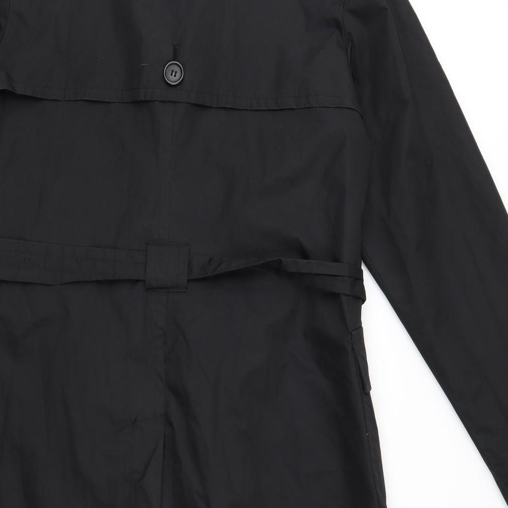 Alibi Womens Black   Trench Coat Coat Size 16