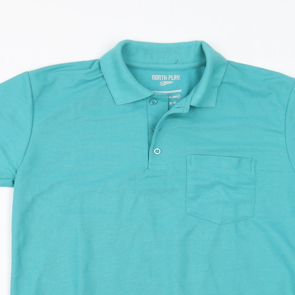 north play Mens Green    Polo Size M
