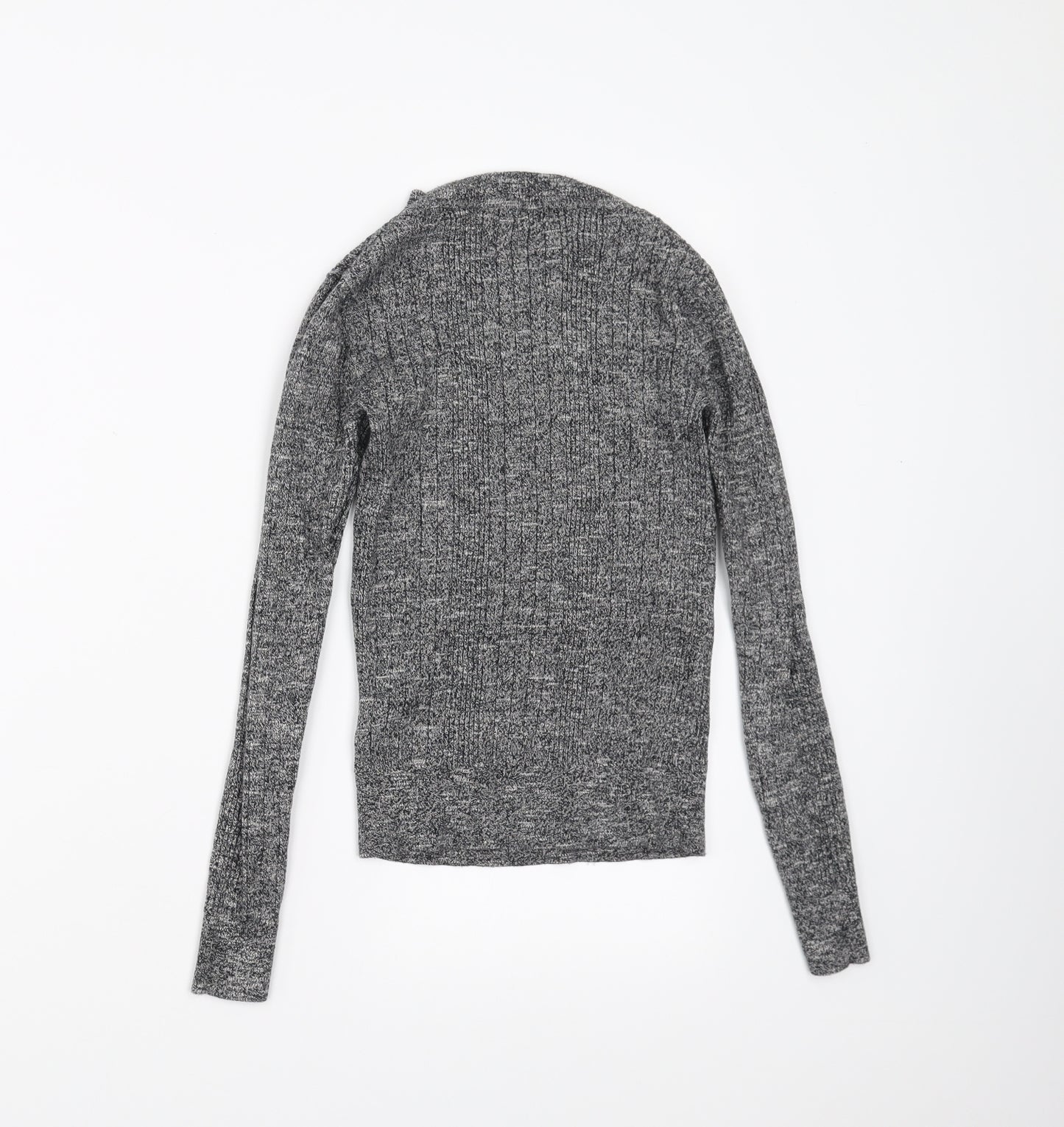 New Look Womens Grey   Pullover Jumper Size 8  - stretch fabric