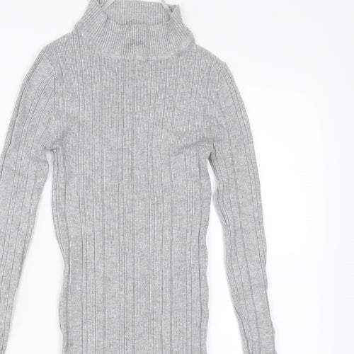 Primark Womens Grey   Pullover Jumper Size 6  - stretch fabric